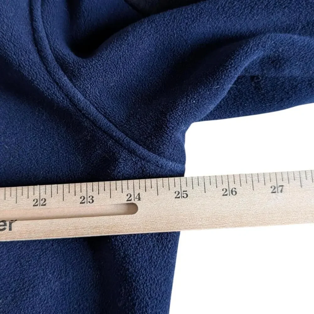 LL Bean Jacket Mens Extra Large Navy Polartec‎ Wind Pro Fleece Full Zip Pockets